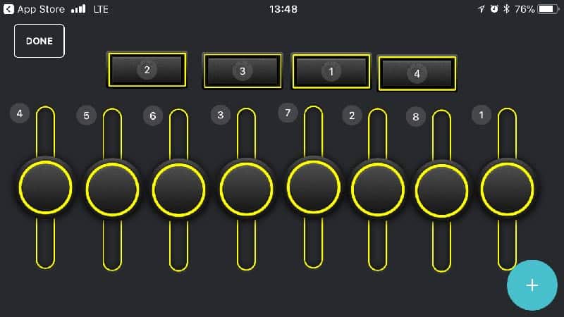 Customizable Profiles and High Contrast Control Screen